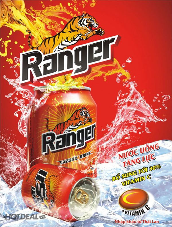 01 Thùng Nước Tăng Lực Ranger – Hổ Thái 250ml
